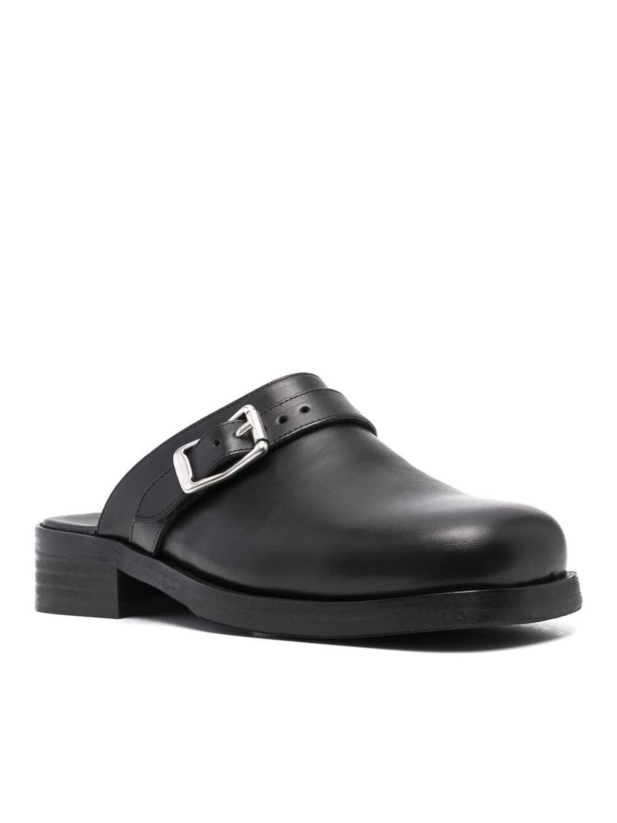 Our Legacy Camion men's black mules | Quaranta Boutique Our legacy